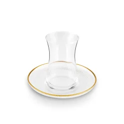 Karaca Juliet Gold Rand 6-Personen-Tee-Set