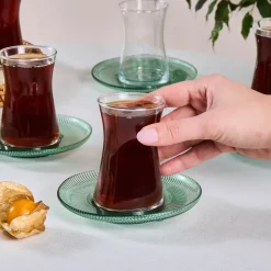 Karaca Juliet Grün 6-Personen-Teeset