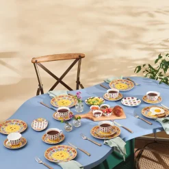 Karaca Juno Frühstücksset und Servierschalen für 6 Personen, 26 Teilig, New Generation Bone