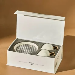 Karaca Kazayağı 2-teiliges Kaffeetassenset für 2 Personen, 100 ml