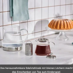 Karaca Keops XL Glas-Teekanne