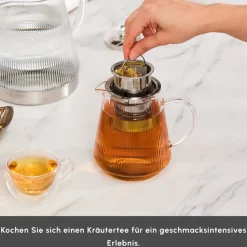 Karaca Keops XL Glas-Teekanne