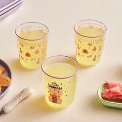 Karaca Kids 3-Teiliges Glasbecher-Set Für Mädchen, Rosa