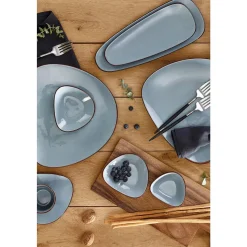 Karaca Lagoon 32 Teilige für 6 Personen Frühstücksset und Servierschalen Porzellan