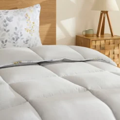 Karaca Leaf Graues Einzel Comforter Set 155x220+50x70