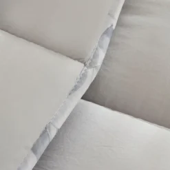 Karaca Leaf Graues Einzel Comforter Set 155x220+50x70