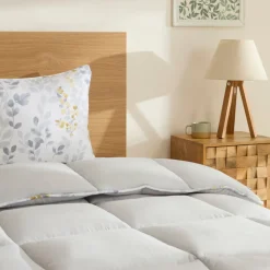 Karaca Leaf Graues Einzel Comforter Set 135x200+50x70