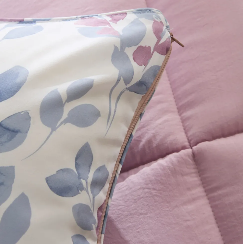 Karaca Leaf Multicolor Doppelbett Komforter Set 200x200+2x50x70