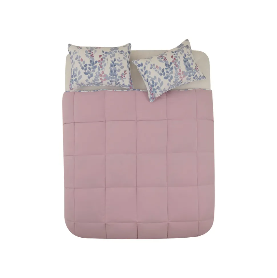 Karaca Leaf Multicolor Doppelbett Komforter Set 200x200+2x50x70