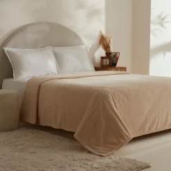 Karaca Leaves Ecru Doppelbettdecke 200x220