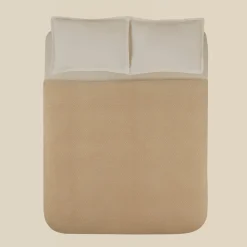 Karaca Leaves Ecru Doppelbettdecke 200x220