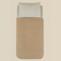 Karaca Leaves Ecru Einzelbettdecke 150x200