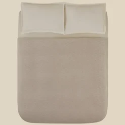 Karaca Leaves Graue Doppelbettdecke 200x220