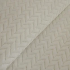 Karaca Leaves Weiße Einzelbettdecke 150x200