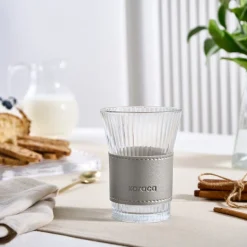 Karaca Leder Cool Touch Latte Bardağı 210 ml Platin