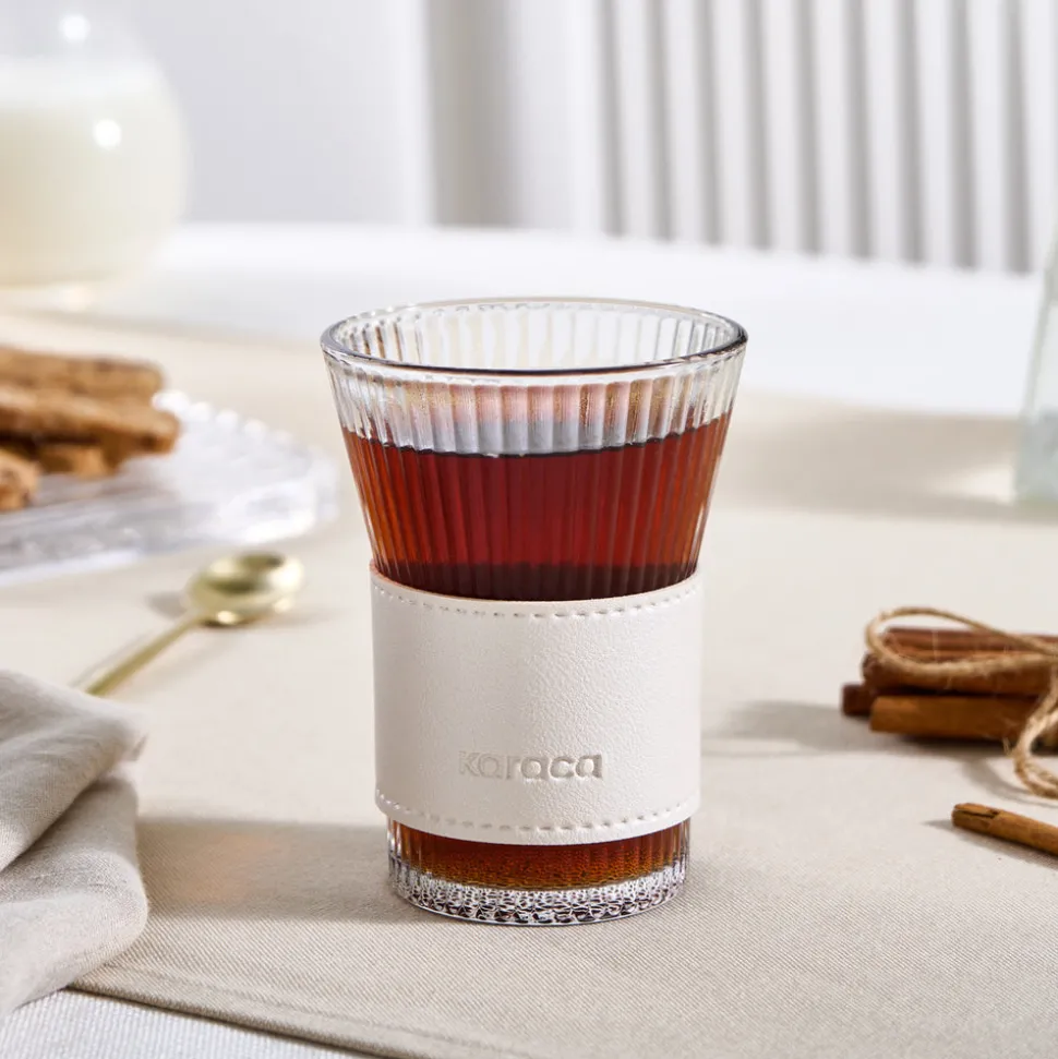 Karaca Leder Cool Touch Latte Glas 210 Ml Perlmutt