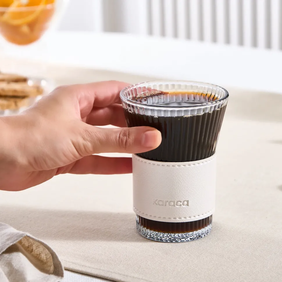 Karaca Leder Cool Touch Latte Glas 210 Ml Perlmutt