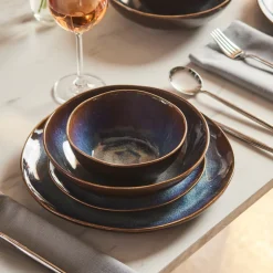 Karaca Leia Reaktiv 24-teiliges Tafelservice für 6 Personen