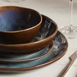 Karaca Leia Reaktiv 24-teiliges Tafelservice für 6 Personen