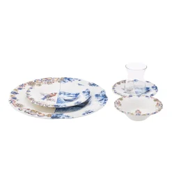 Karaca Leland Birdy 26-teiliges Frühstücksset und Servierschalen für 6 Personen