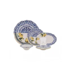 Karaca Lemon 26-teiliges Frühstücksset und Servierschalen für 6 Personen