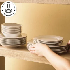 Karaca Lexi Gold 56-teiliges Tafelgeschirr-Set für 12 Personen