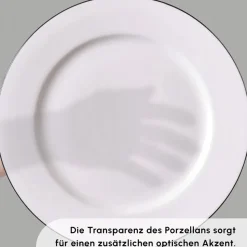 Karaca Lexi Platin 56-teiliges Tafelgeschirr-Set für 12 Personen aus Porzellan