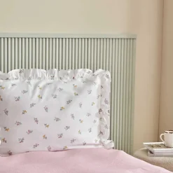 Karaca Lidya Bettwäsche-Set aus 100 % Baumwolle, Doppelbett, Rosa