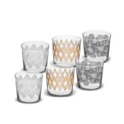 Karaca Ligne Wasserglas Set, 6-Teilig, 240 ml