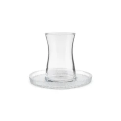 Karaca Lily 12-teiliges Türkisches Teeset für 6 Personen, 170 ml, Luster