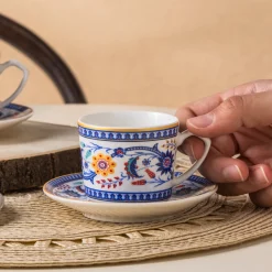 Karaca Linden-Kaffeetassen-Set, 2 Personen, 80 ml