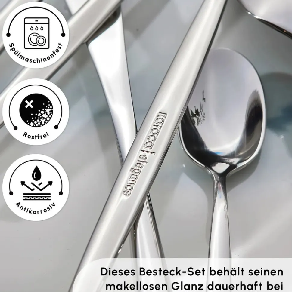 Karaca Lizbon 60-teiliges Besteck-Set für 12 Personen