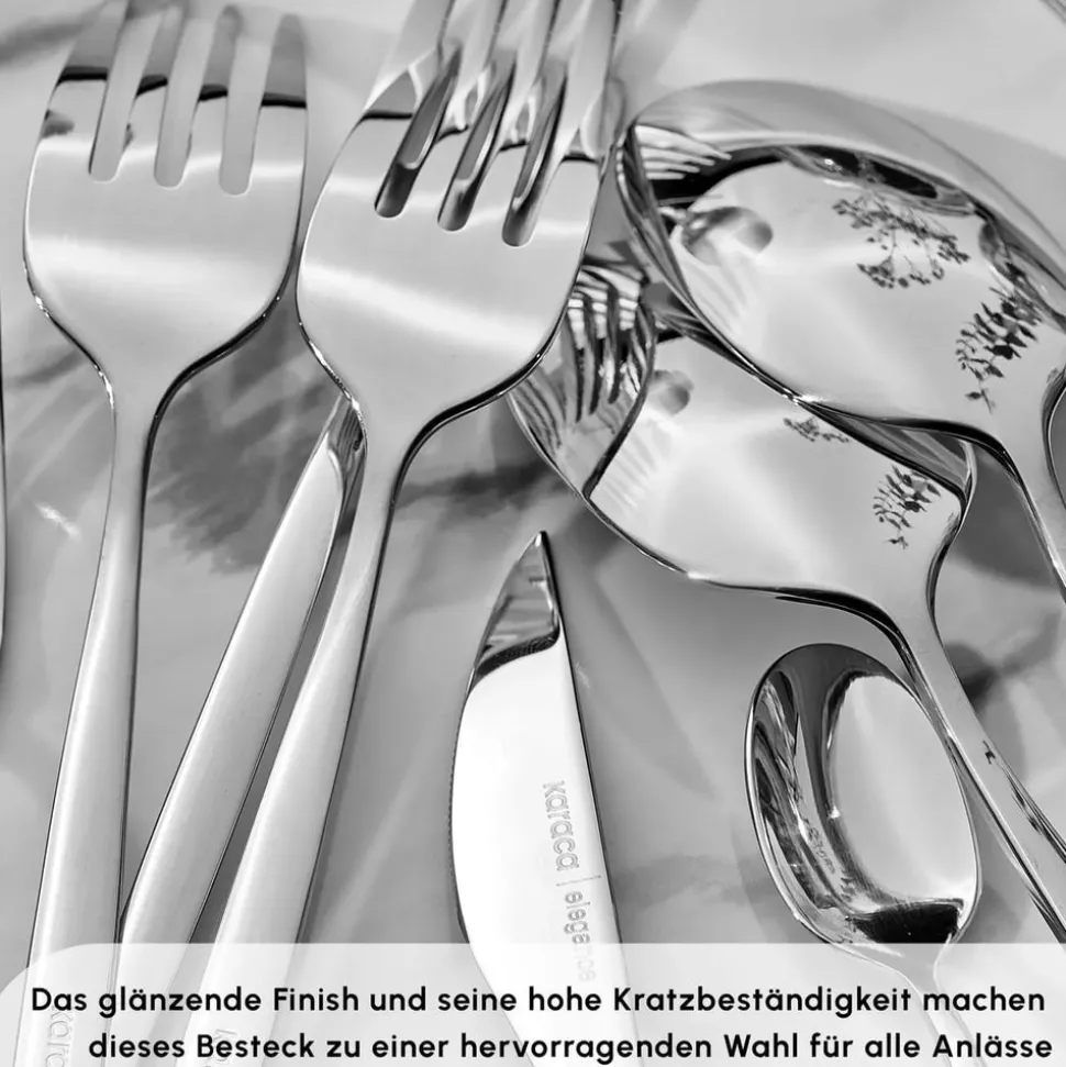 Karaca Lizbon 60-teiliges Besteck-Set für 12 Personen