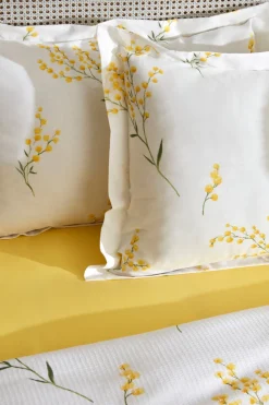 Karaca Loretta 100% Baumwolle Doppelbett-Piké-Set, Gelb