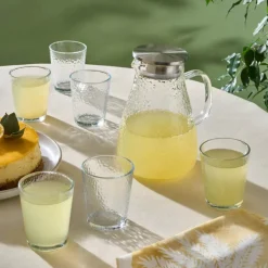 Karaca Luminous 7 Teiliges Glas Set Transparent