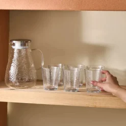 Karaca Luminous 7 Teiliges Glas Set Transparent