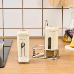 Karaca Luminous, 3-teiliger Salz- und Pfefferstreuer, Creme