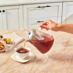 Karaca Lumira Borosilikat Glas Teekanne, 1200 Ml