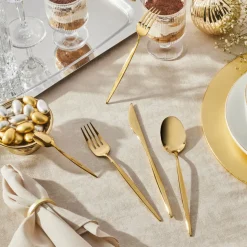 Karaca Lızbon Gold 6-Personen 30-teiliges Besteckset