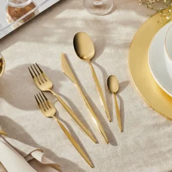 Karaca Lızbon Gold 6-Personen 30-teiliges Besteckset