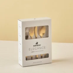 Karaca Lızbon Matte Gold 6-Personen 30-teiliges Besteckset