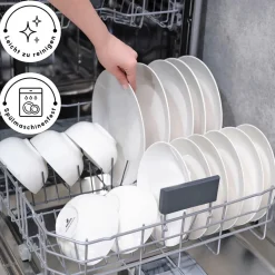 Karaca Marcelo Weiß Geschirr und Frühstücks Set, 88 Teilig