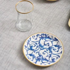 Karaca Mare 12-teiliges Glas-Türkisches Tee-Set für 6 Personen, 170 ml, Transparent