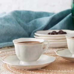 Karaca Margaret Kaffeetassen für 6 Personen