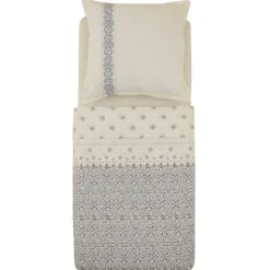 Karaca Marino Renforcé Bettwäsche-Set, Einzelbett, Blau