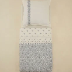 Karaca Marino Renforcé Bettwäsche-Set, Einzelbett, Blau