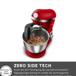 Karaca Mastermaid Chef Pro Doppelarm Küchenchef Imperial Rot, 5L, 1500W