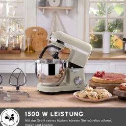 Karaca Mastermaid Chef Pro Doppelarm Küchenchef Ikonisch Beige, 5L, 1500 W