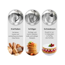 Karaca Mastermaid Chef Pro Doppelarm Küchenchef Ikonisch Beige, 5L, 1500 W