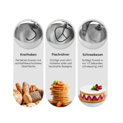 Karaca Mastermaid Chef Ultra D2000W Küchenmaschine mit Digitaldisplay Starlight 7L